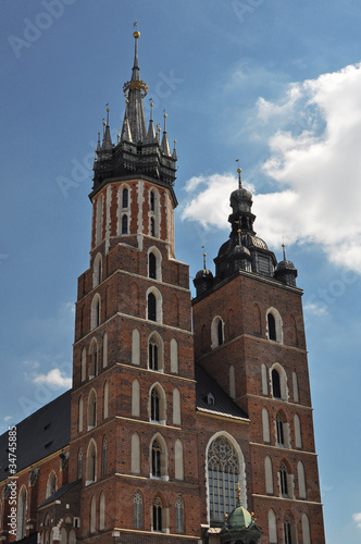 The basilica of the Virgin Mary in Crakow - Poland