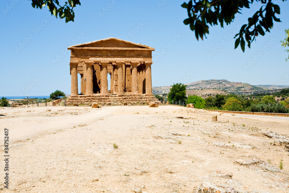 antique Temple of Concordia in Valley of the Temples