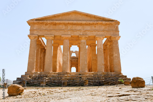 antique Temple of Concordia in Valley of the Temples photo