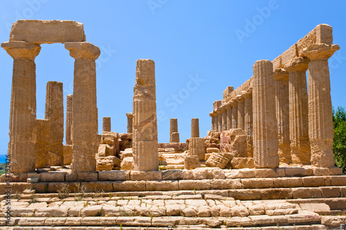 Temple of Juno in Valley of the Temples in Agrigento
