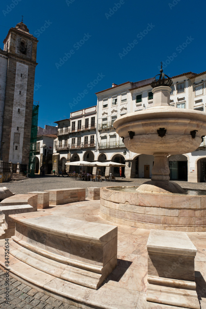 Evora Old Town in Portugal