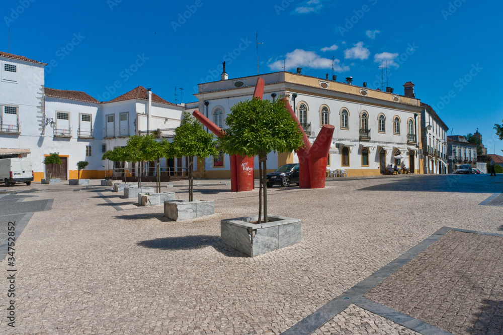 Beja old town in Portugal