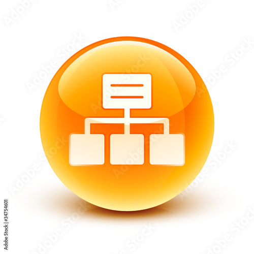icône réseau informatique / network icon