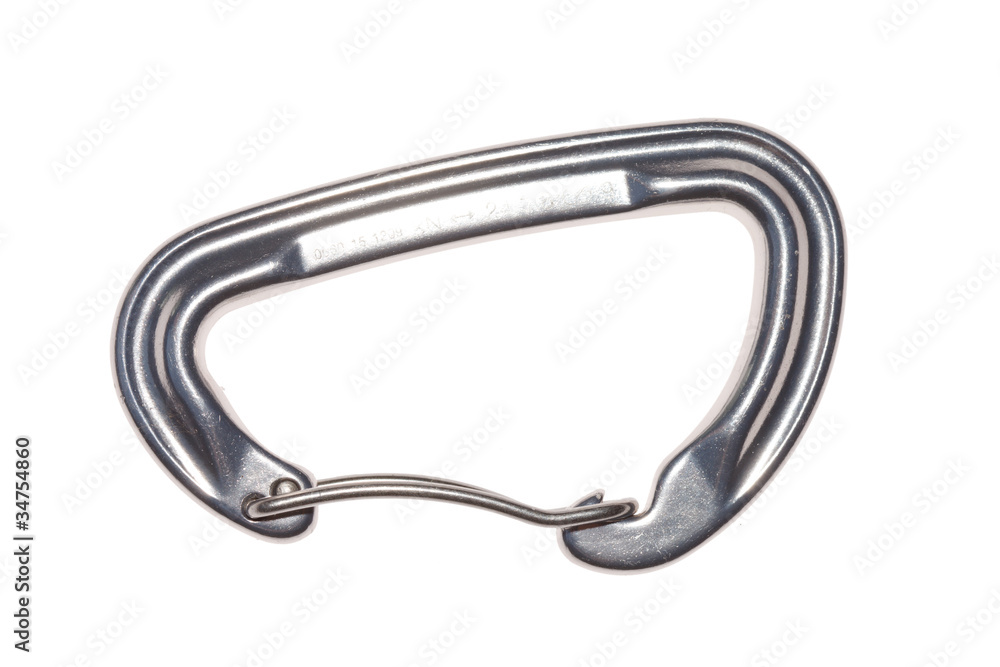 carabiner isolated over white