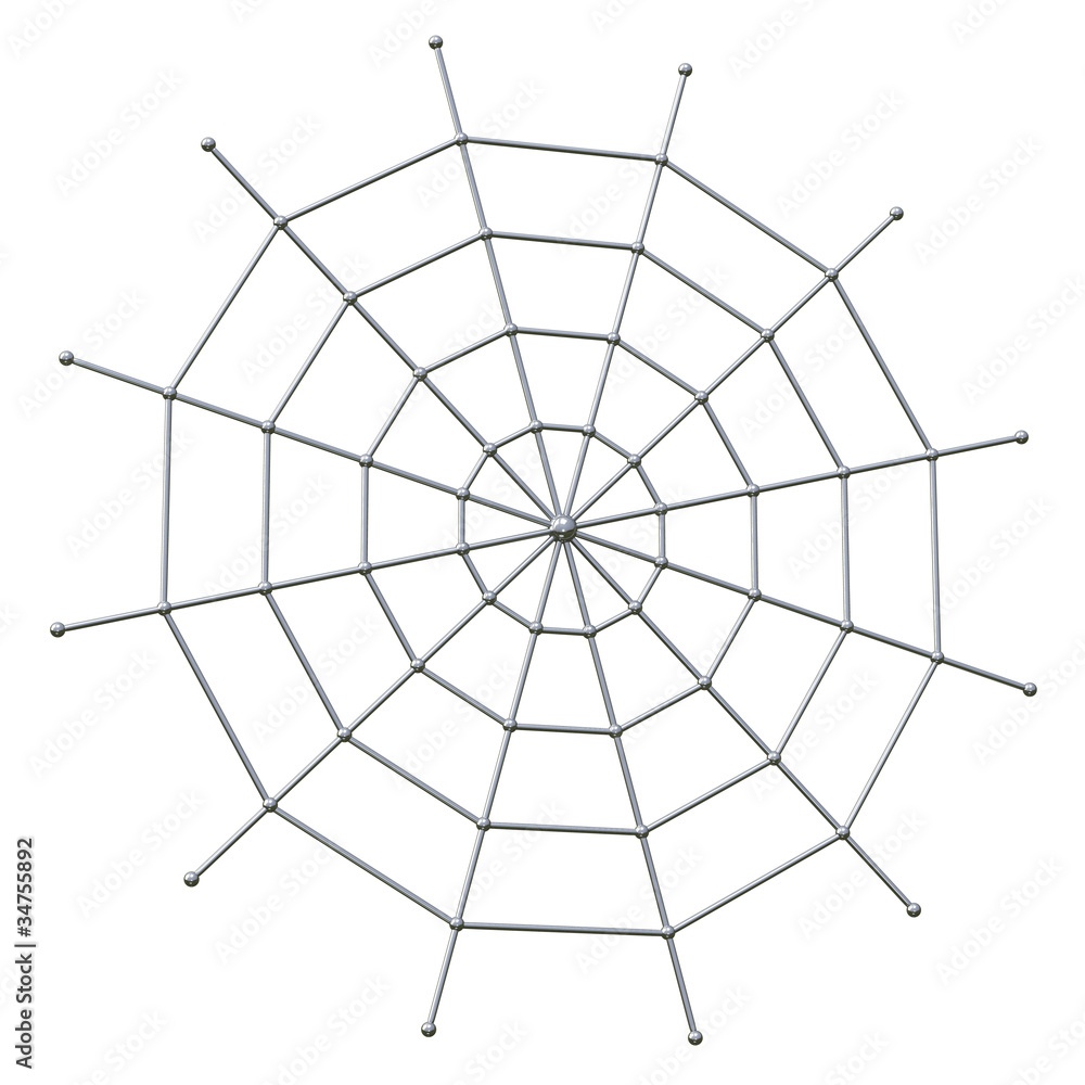 Obraz premium Abstract spider web background 3d