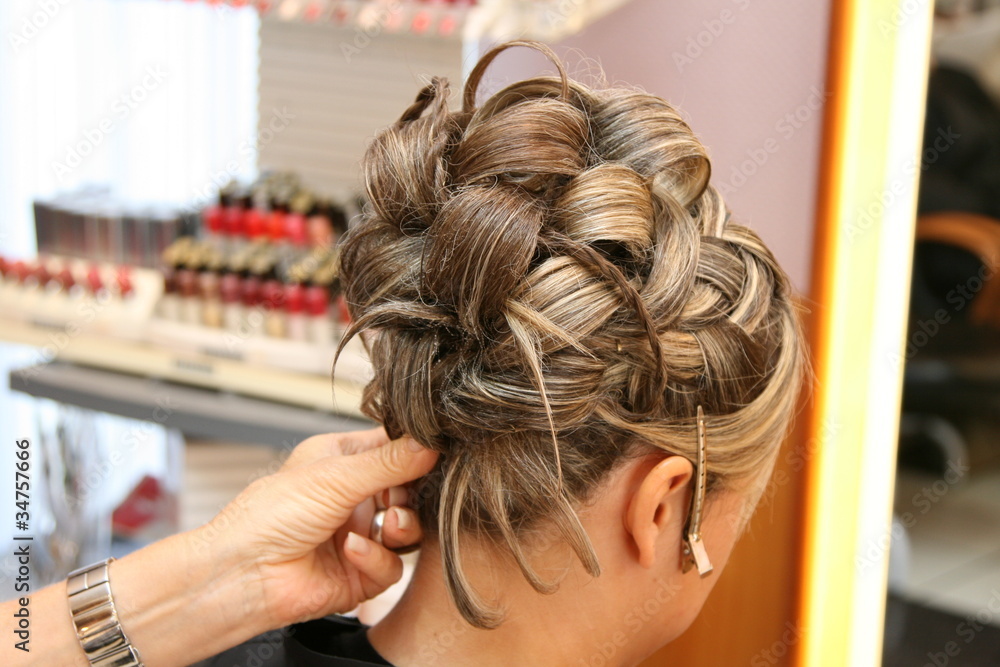 Fototapeta premium coiffure de mariage