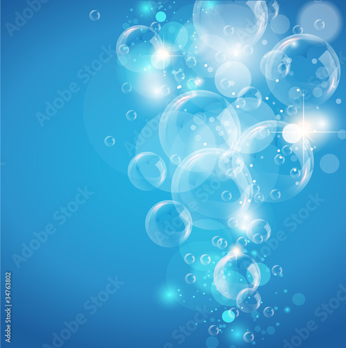 abstract underwater bubble stream background