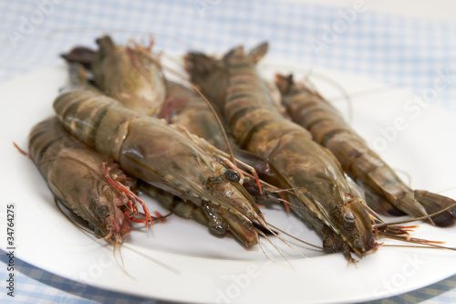 Raw prawns