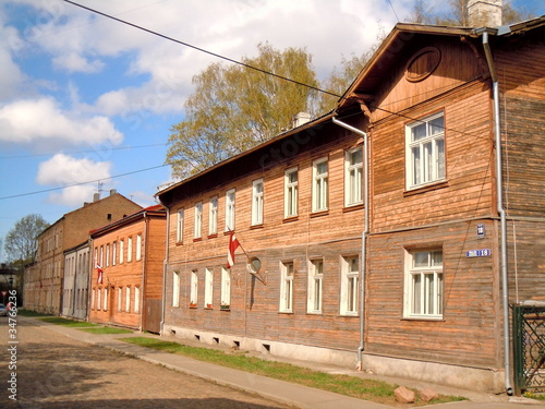 Fototapeta Naklejka Na Ścianę i Meble -  Bystreet in Eiga, Latvia
