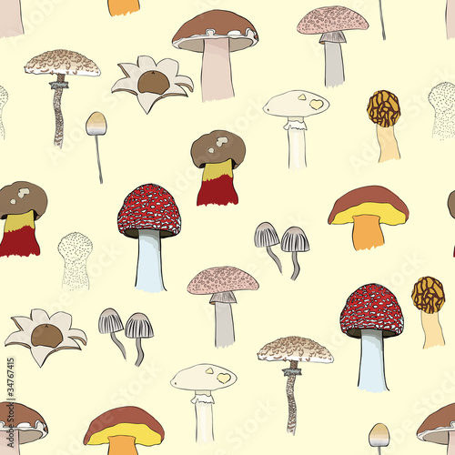 mushrooms pattern