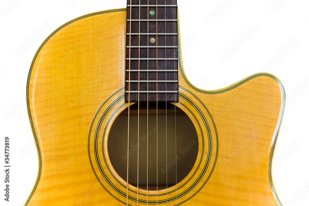 Acoustic Cutaway Guitar/Isolated
