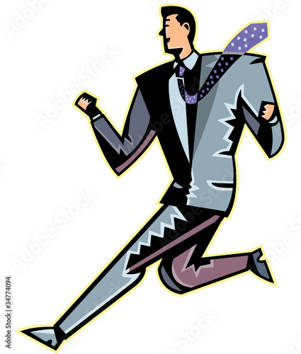 Close-up of man running