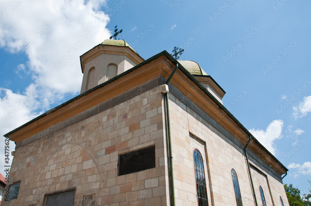 Small orthodox church in a sunny day