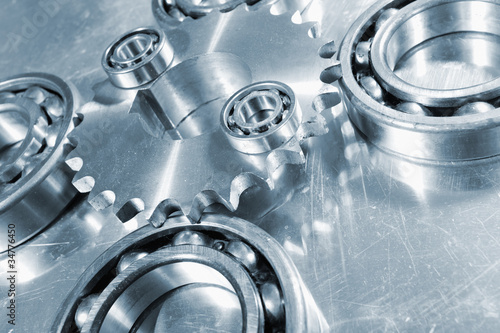 ball-bearings mirrored in steel
