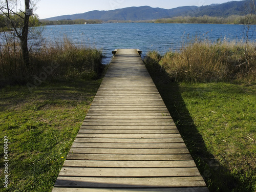 Banyoles lake  Girona province  Catalonia  Spain
