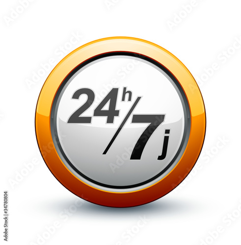 icône 24h/7j livraison