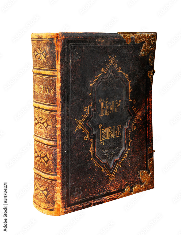 Fototapeta premium Isolated Image of an old Holy Bible