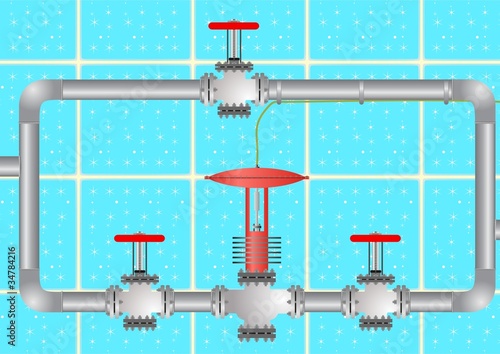 The valve assembly.