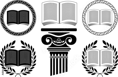 education. stencil. third variant