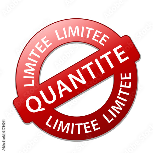 Tampon Publicitaire "QUANTITE LIMITEE" (offre spéciale soldes)