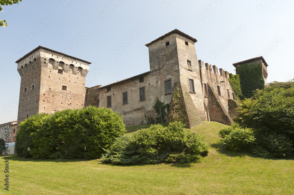 Romano di Lombardia (Italy). medieval castle