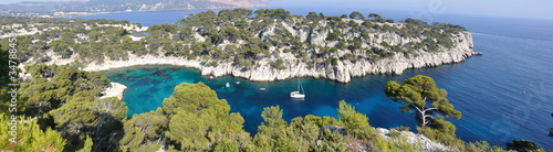 Obraz na płótnie les calanques de Cassis 130 w salonie