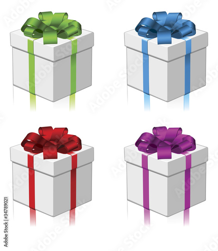 Gift or present four colors