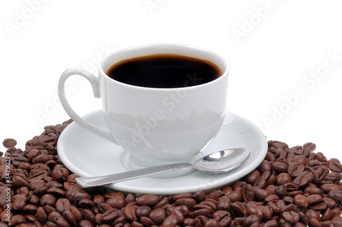 Coffee cup and grain © byrdyak