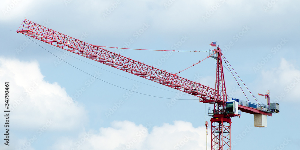 Industrial construction crane