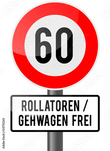 60. Geburtstag - Rollator frei
