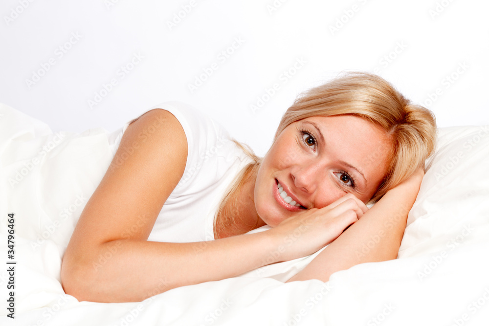 Young woman in bed Young woman in bed