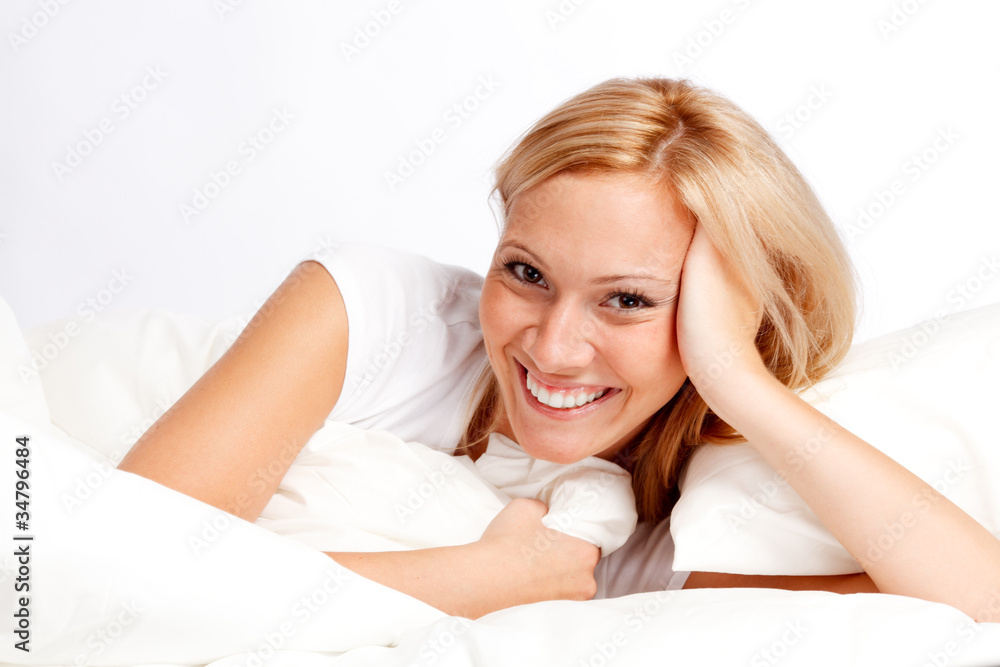Young woman in bed Young woman in bed
