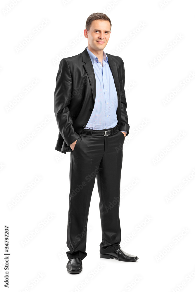 Smiling man looking at camera with confidence