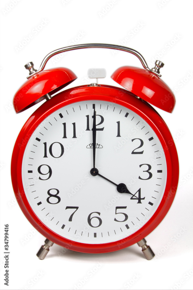 Wecker 4 Uhr / Four a clock Stock-Foto | Adobe Stock