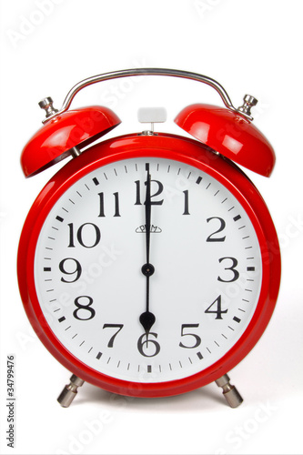 Wecker 6 Uhr / Six a clock Stock-Foto | Adobe Stock