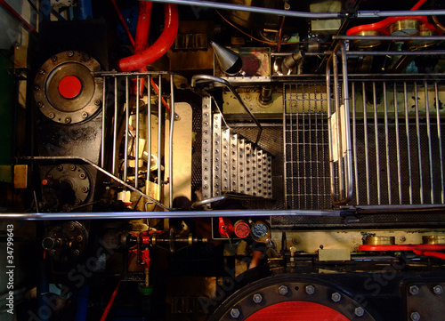 Old steam boat engine
