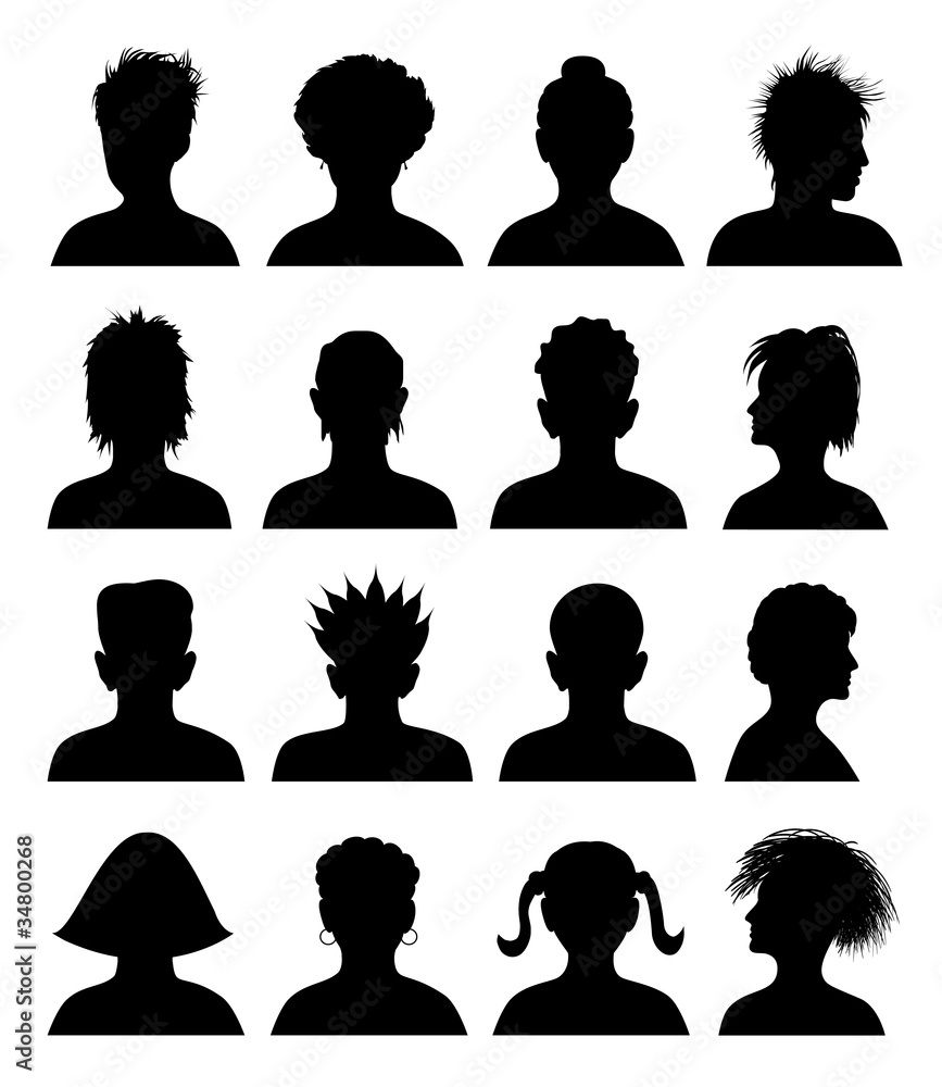 12 avatars, vector 12 avatars, vector
