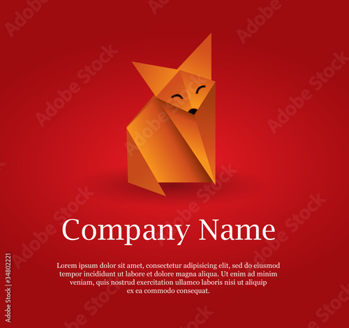 Origami fox