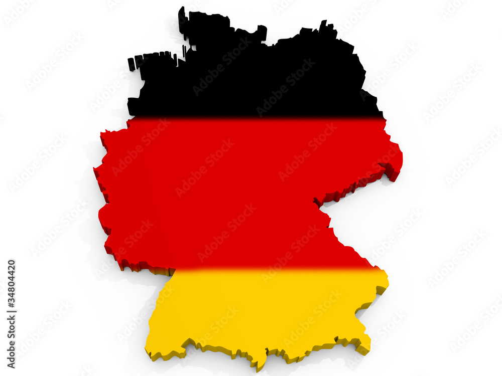 Map of Germany with flag Federal Republic of Germany Map of Germany with flag Federal Republic of Germany
