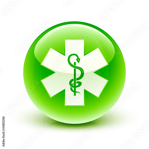 icône caducée croix / caduceus icon