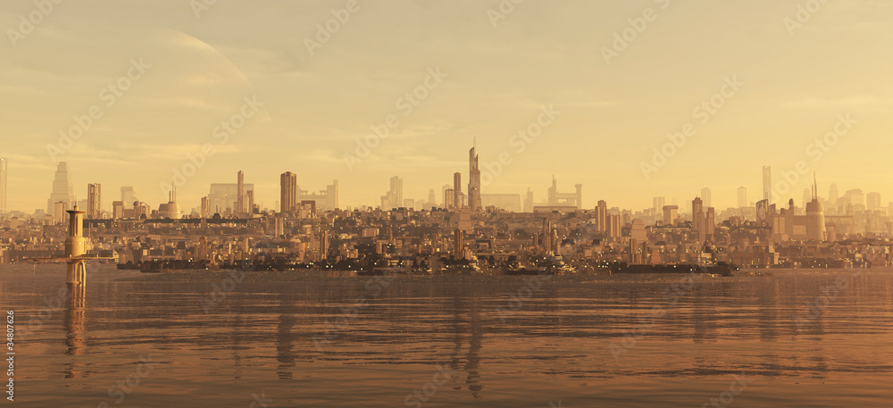 Fototapeta premium Future City Seaboard