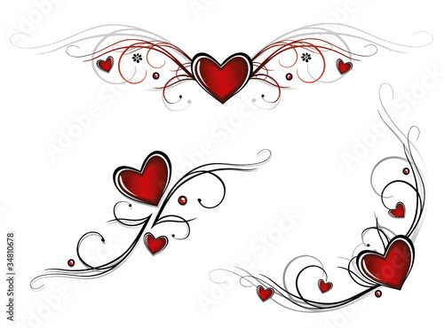 Herz, Liebe, love, Valentinstag, vector set