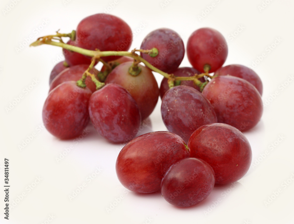 Isolated fruits - red grapes Isolated fruits - red grapes