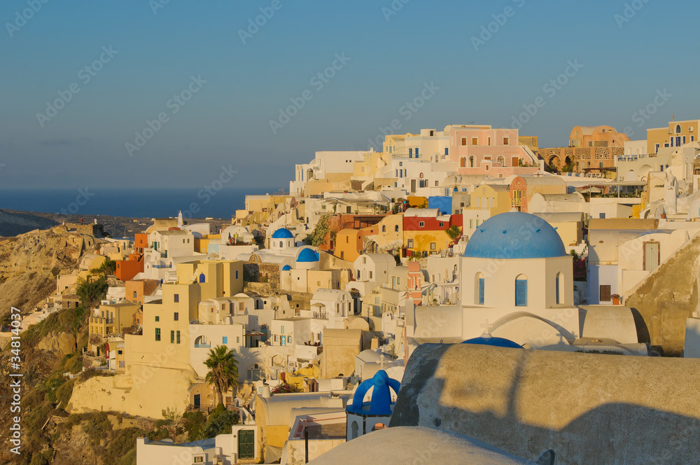 Oia village at Santorini island, Greece