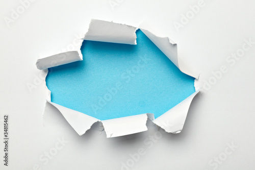 paper hole ripped destroyed damaged exploding