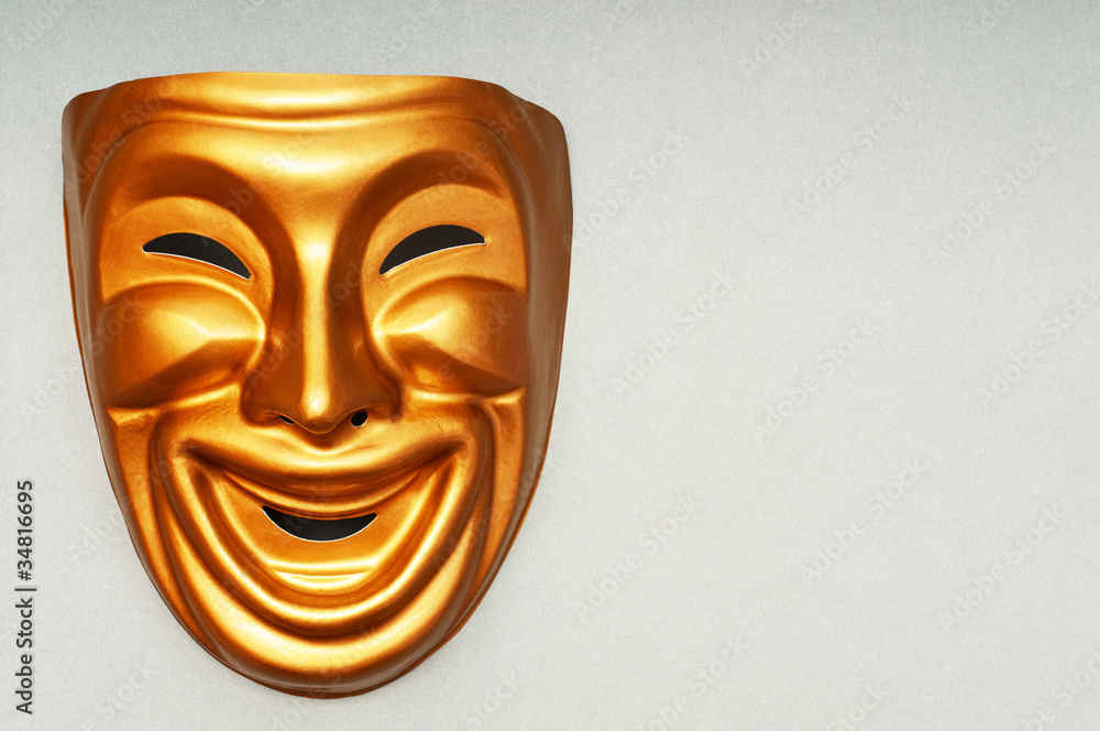 Masks with the theatre concept Masks with the theatre concept