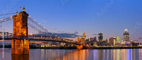 Cincinnati skyline panorama.