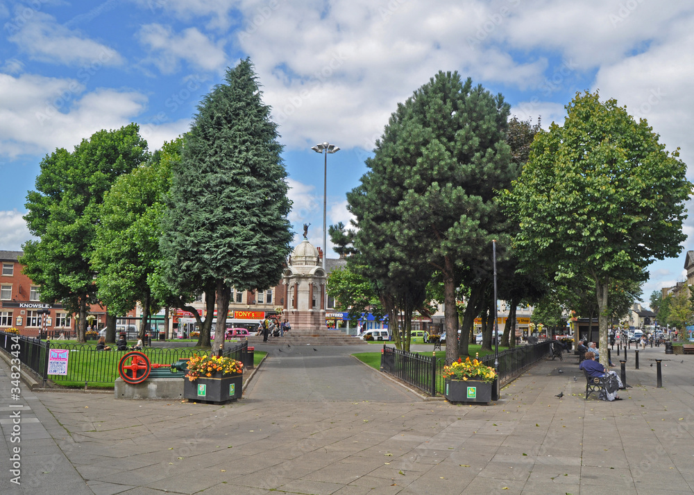 Ταπετσαρία A view of the town centre in Bury Greater Manchester u.k.