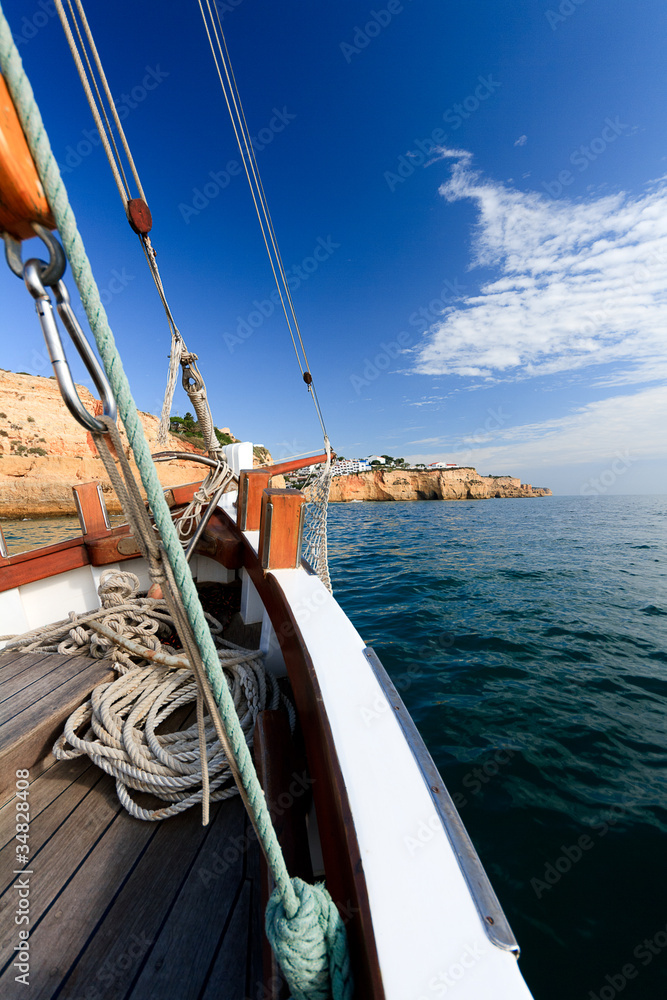 Obraz premium Sailing, traditional Boat