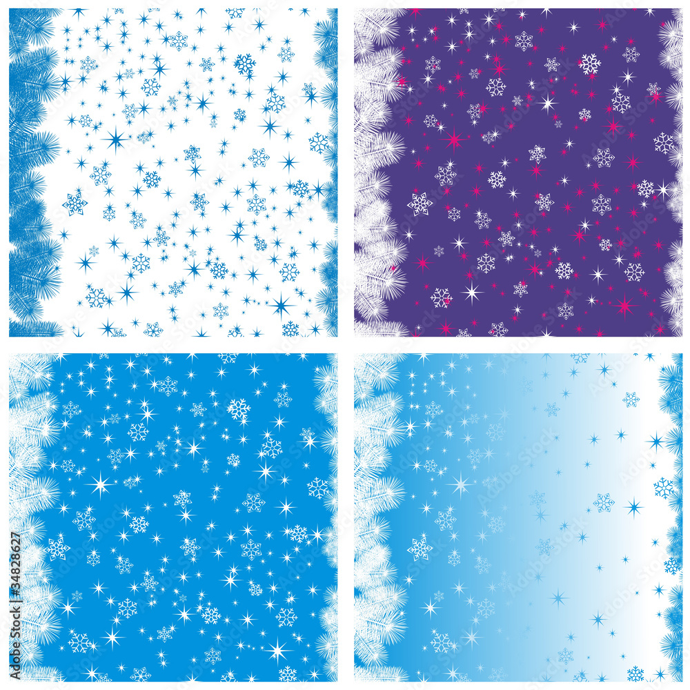 winter seamless pattern set winter seamless pattern set